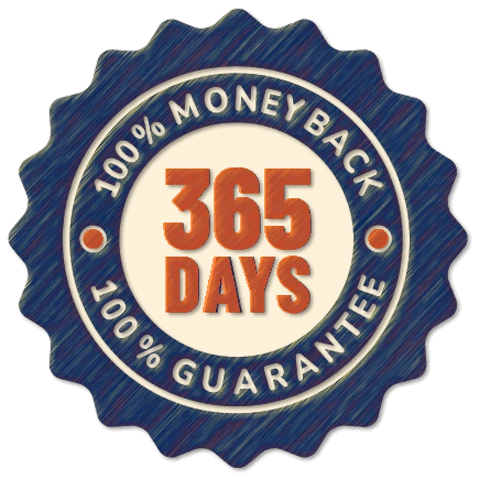 Spartamax 365-Day Money Back Guarantee seal