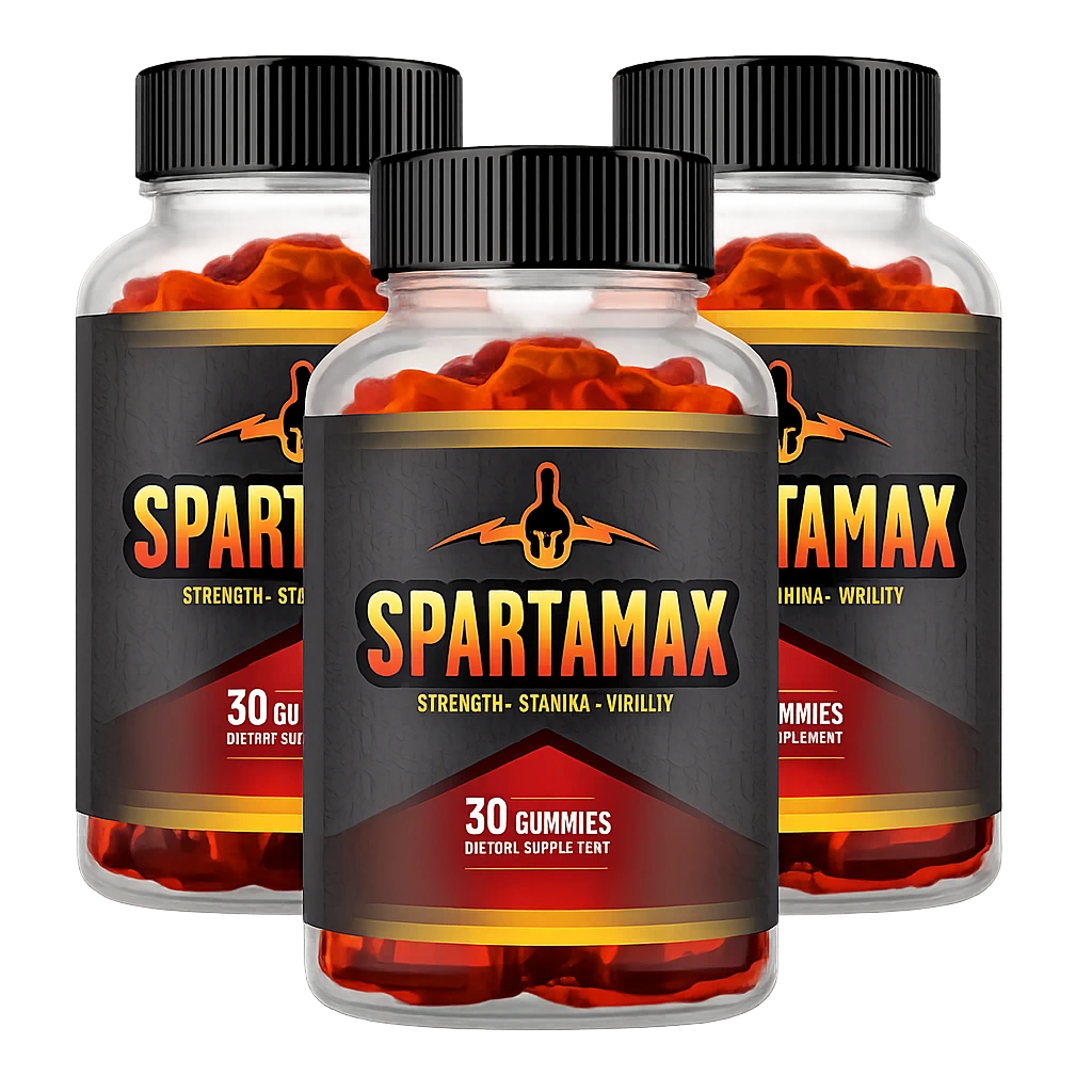 Spartamax male vitality supplement bottle with natural herbal ingredients